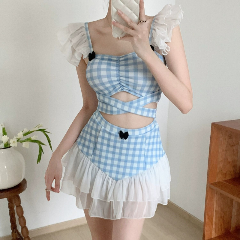 Slim Fit Suit Set - Traje de Baño Halter Reductor para
