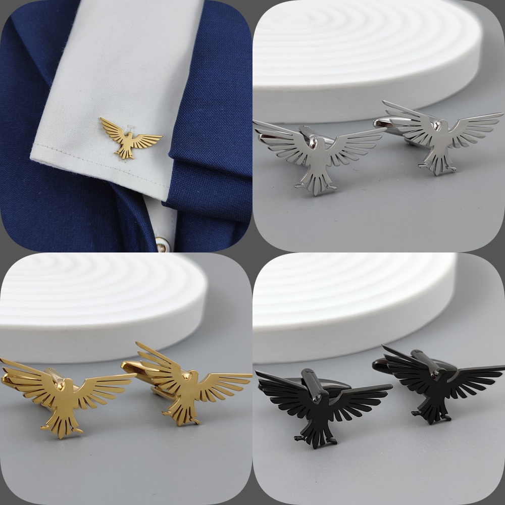 Men'S Formal Wear Accessories - Gemelos chapados en oro de águila
