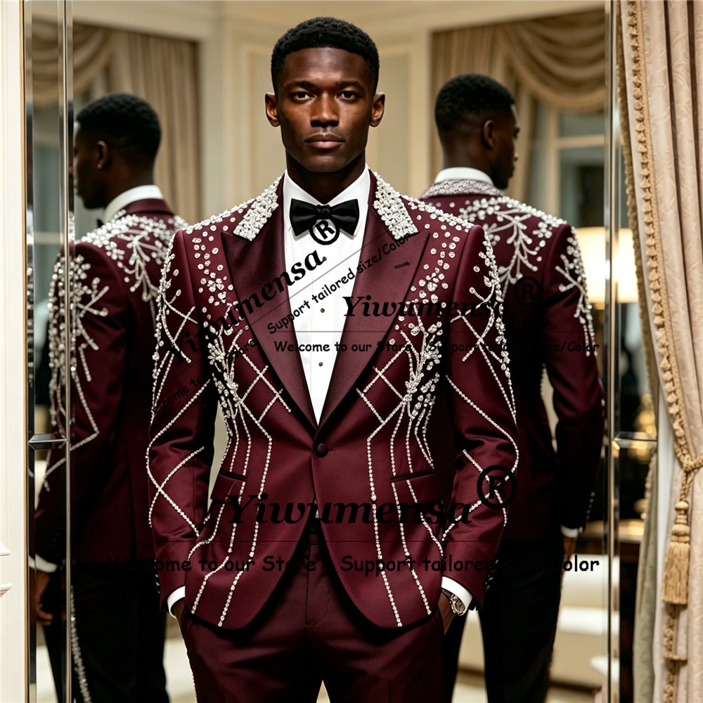 Men'S Formal Wear Attire - Trajes de hombre con cuentas de
