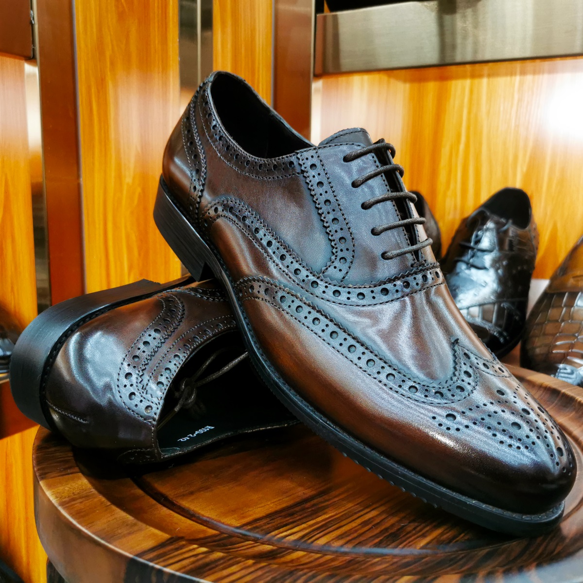 Men Formal Wear Brown - Zapatos de vestir de lujo para