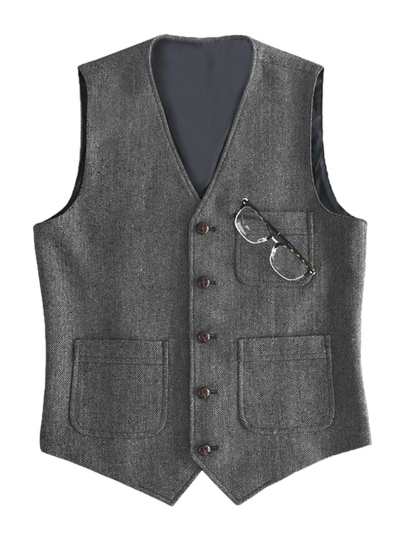 Traje formal para hombre, cuel - Formal Vest Waistcoat reseña y precio