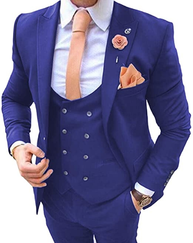 Trajes Azul Marino para Hombre - Men Formal Wear Jacket reseña y precio