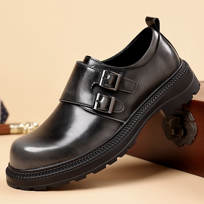 Zapatos informales de cuero ma - Men Formal Wear Brown reseña y precio