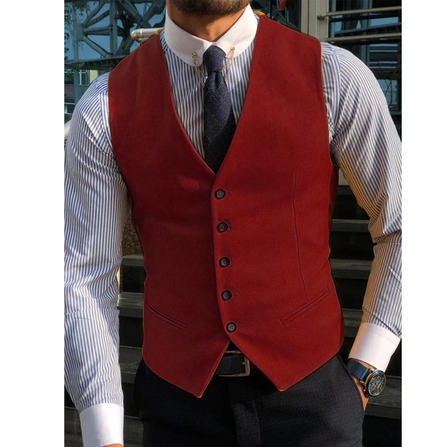 Traje Formal con cuello en V p - Formal Vest Waistcoat reseña y precio