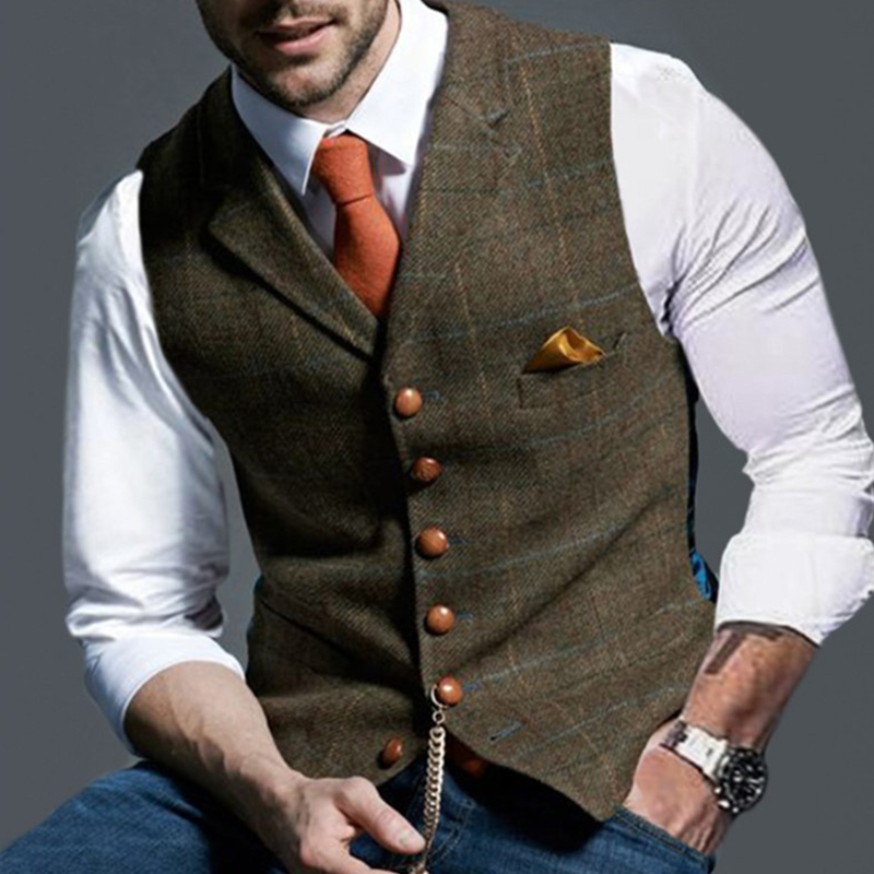 Chalecos de moda para hombre,  - Formal Vest Waistcoat reseña y precio