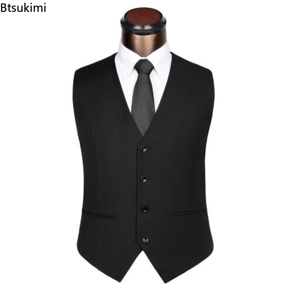 S-6XL de talla grande para hom - Formal Vest Waistcoat reseña y precio