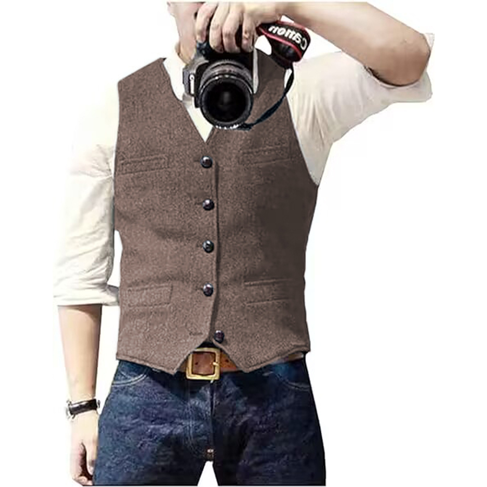 Chaleco de Traje para Hombre,  - Formal Vest Waistcoat reseña y precio