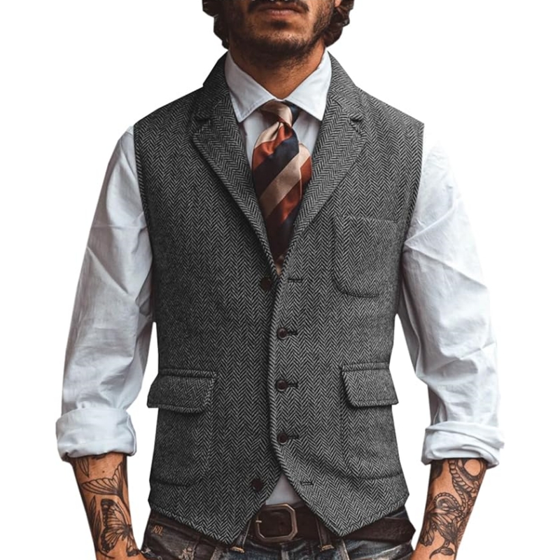 Nuevo Chaleco de Traje para Ho - Formal Vest Waistcoat reseña y precio