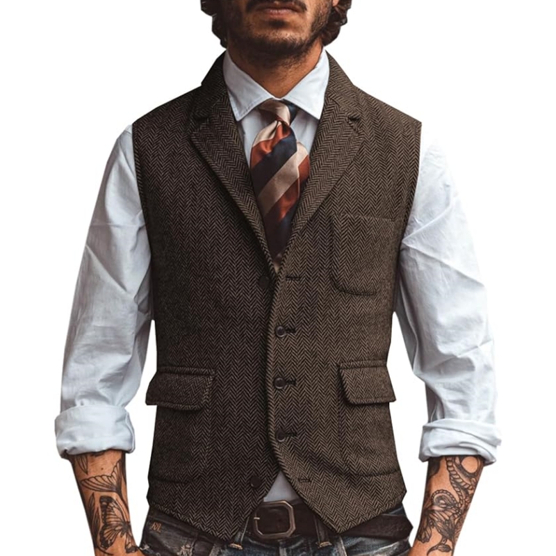 Nuevo Chaleco de Traje para Ho - Formal Vest Waistcoat reseña y precio