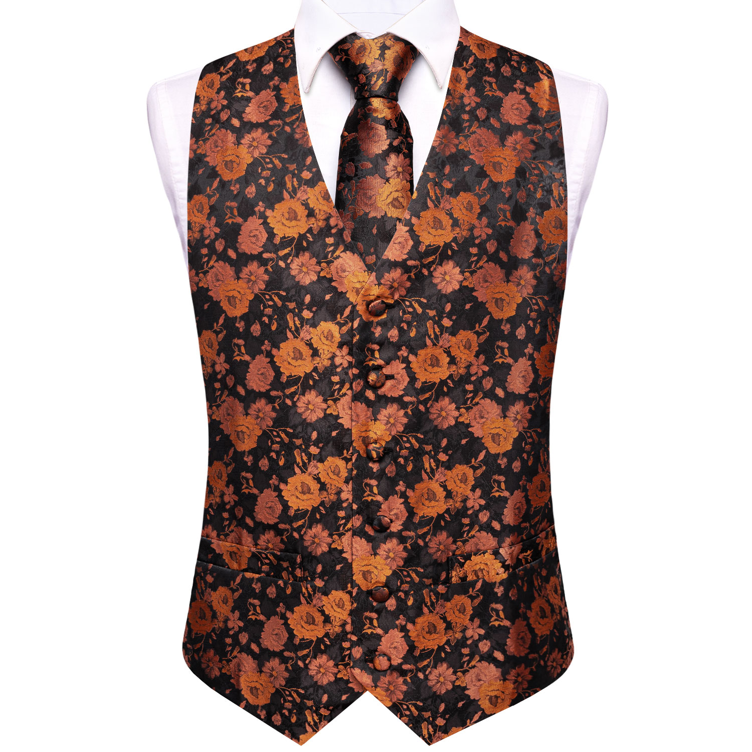 Conjunto de 5 Piezas de Chalec - Formal Vest Waistcoat reseña y precio